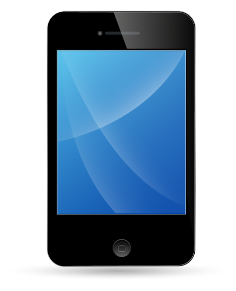 Mobile phone vector graphic design
