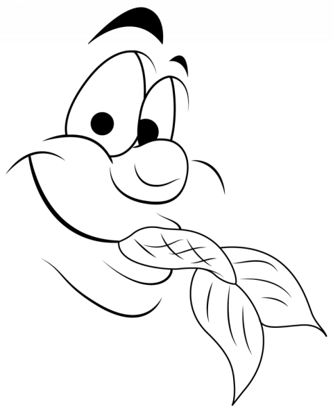 Free Vector Cartoon Eating Fish Face , Drawing Face Clipart ,PNG Download Transparent Background