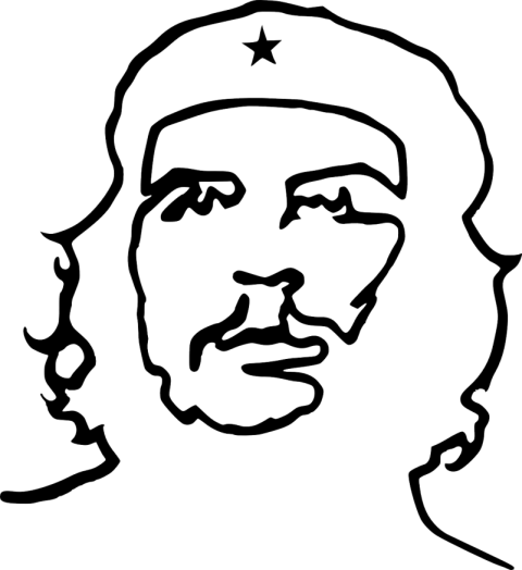 Che Guevara PNG Outline Image