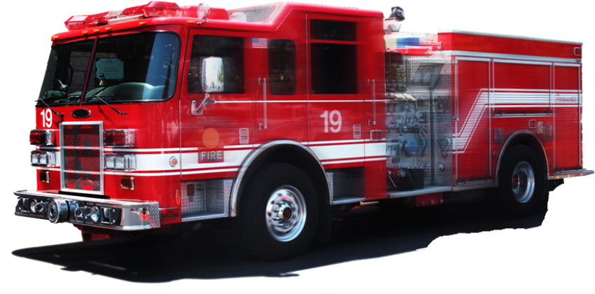 Fire Engine Truck PNG Transparent Image