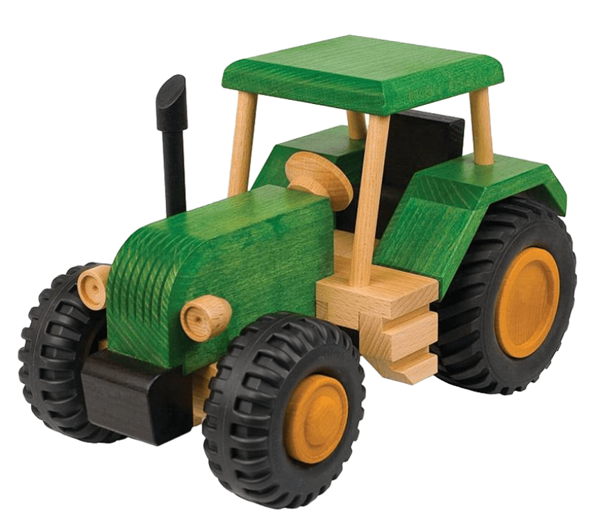 Small Plastic Tractor PNG Toy Free Download