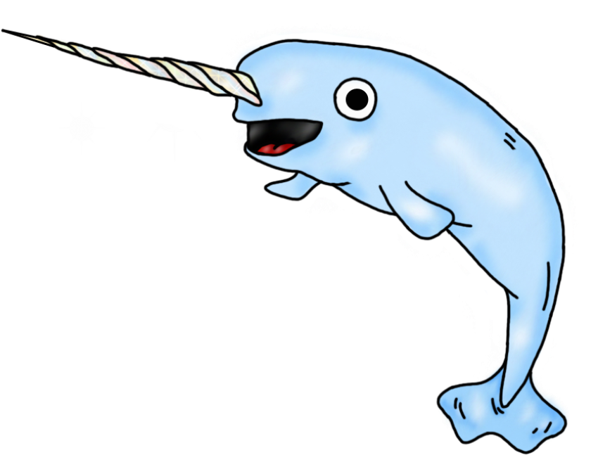 Fish Clipart Narwhale PNG Transparent Background