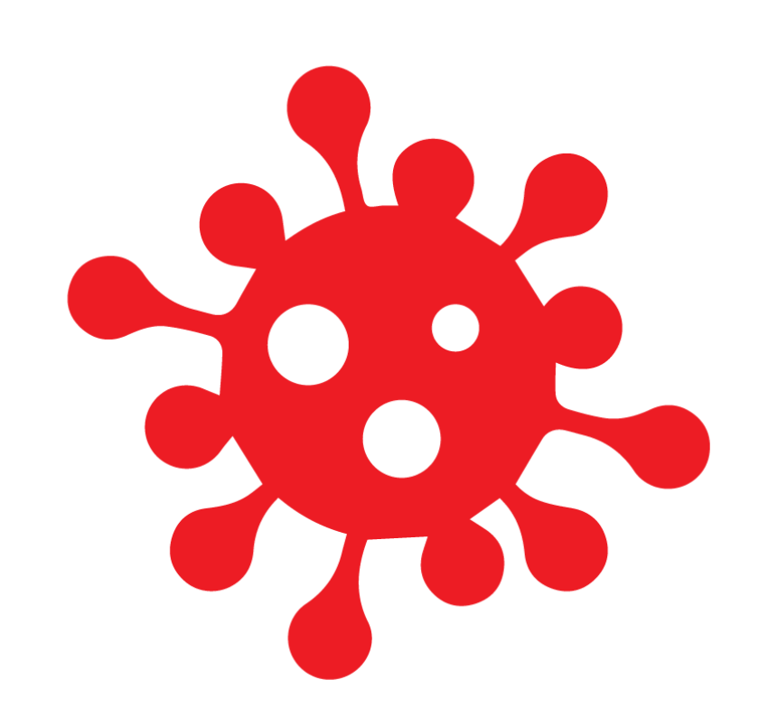 Vector Coronavirus PNG Icon on White Background