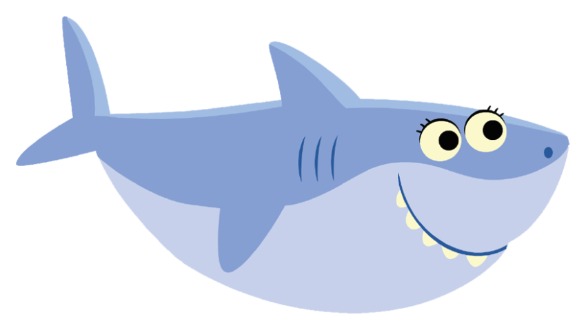 Baby Shark PNG Cartoon Sticker Free Download
