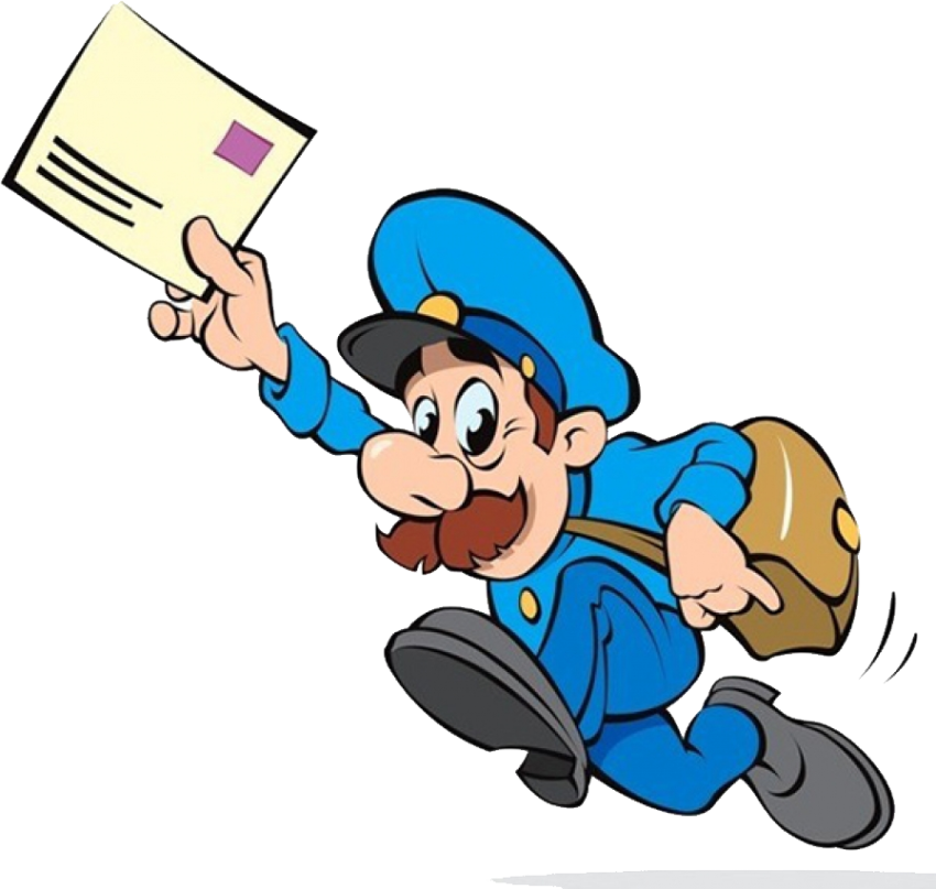 Postman running Image PNG Cartoon