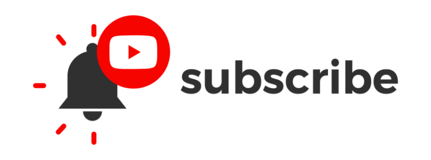 Youtube Subscribe PNG Logo on white Background