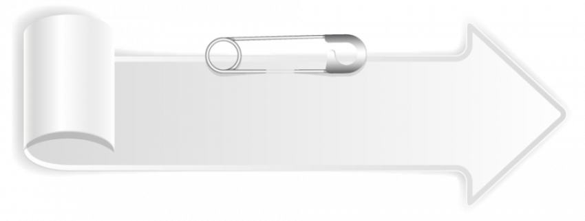 White colour arrow tag banner vector