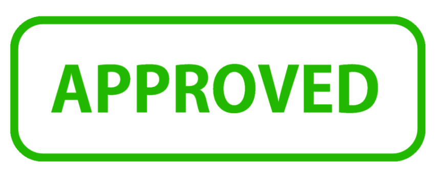 Approved Sign Button PNG Free Download