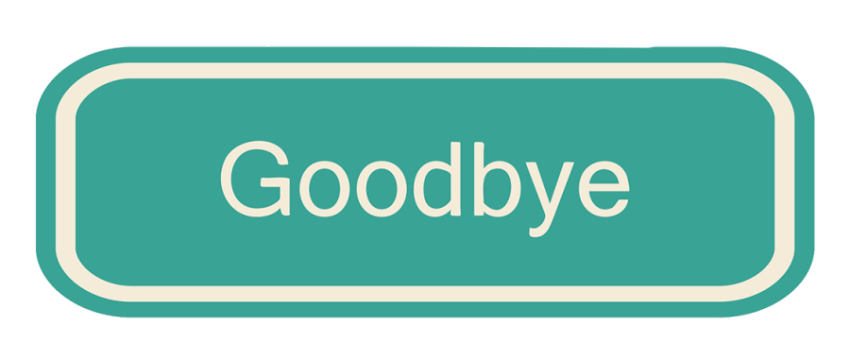 Goodbye Tag On Clipart PNG Free Download