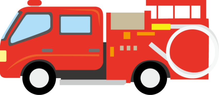 Realistic Fire Truck PNG Drawing Free Download