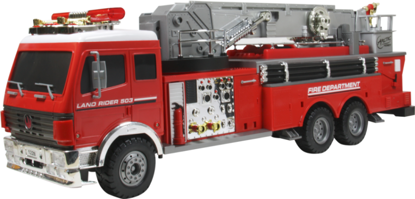 HD Realistic Fire Truck PNG Image Free Download