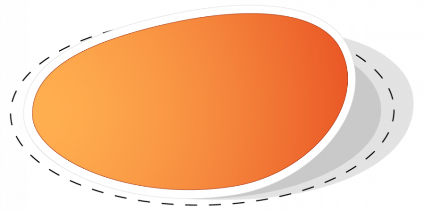 Egg shape coupon vector graphic design