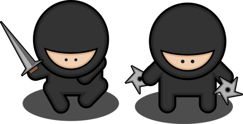Cute Ninja Character PNG Sticker Image