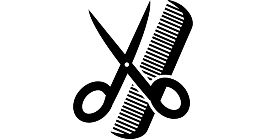 Small Scissor with hair cub PNG Logo