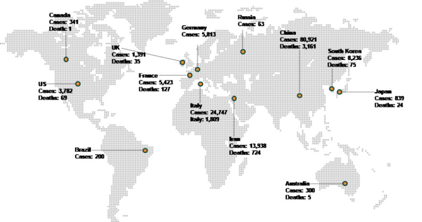 Coronavirus PNG Map Free Image Download