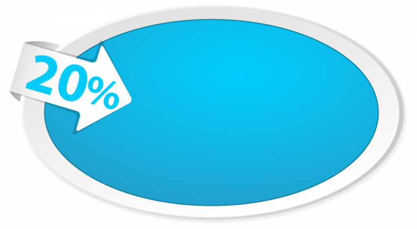 Paper tag blue colour vector graphic design