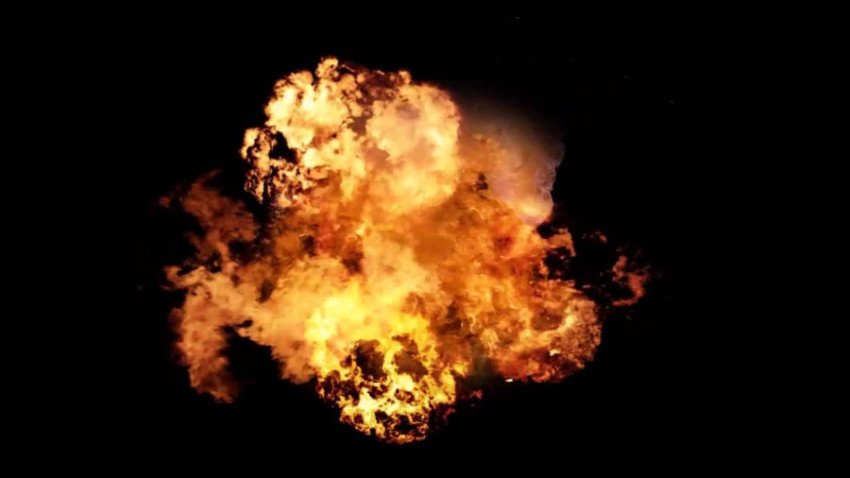 Explosion explosion fire bomb blast Illustration isolated on black background png free download