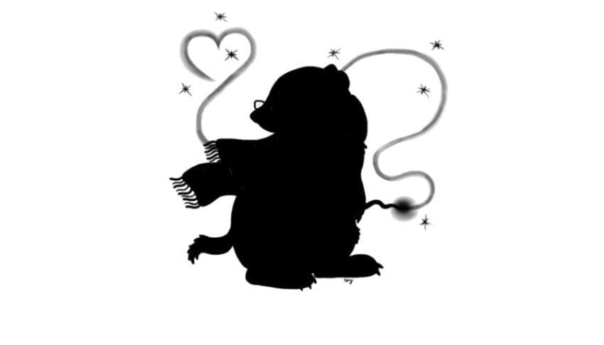 Silhouette Clipart Vector Graphic Icon Of Badger PNG Transparent background