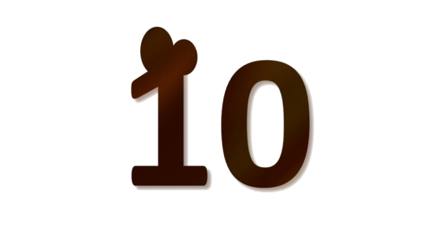 Micky 10 Number PNG Transparent Background Image