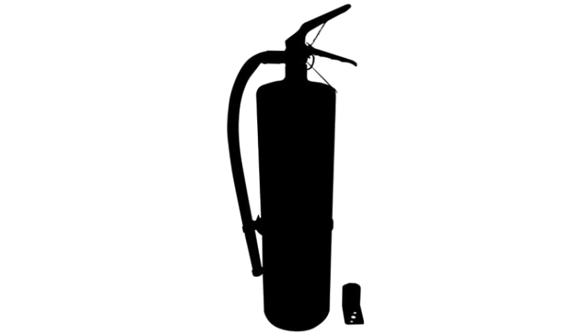 Small Black Extinguisher PNG Vector Icon & Logo