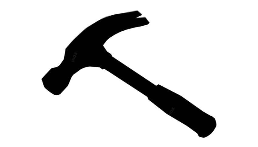 Small Hammer PNG Black Image Free Download