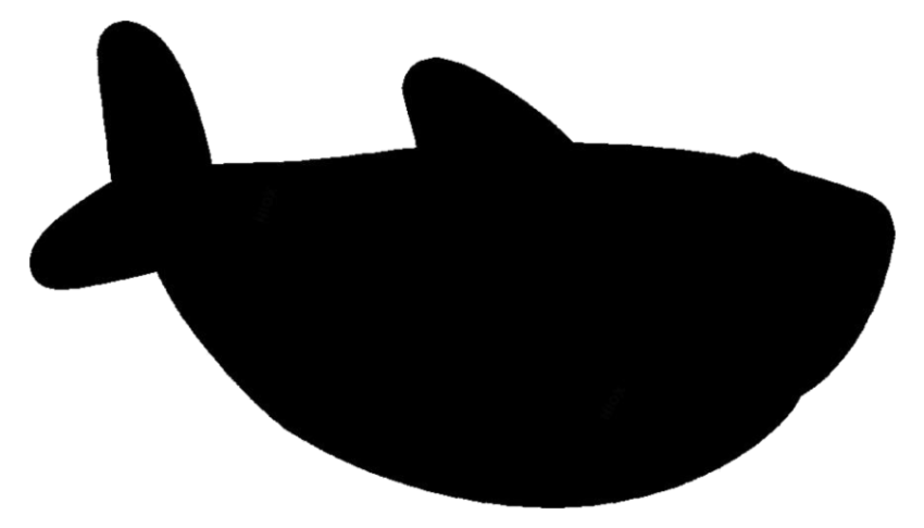 Black Baby Shark PNG Image Free Download