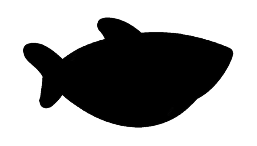 Silhouette Baby Shark PNG icon Free Download