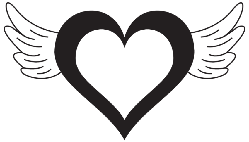 Heart Shape With Small Wings Images, Stock Photo & Vector Art Heart With Transparent Background