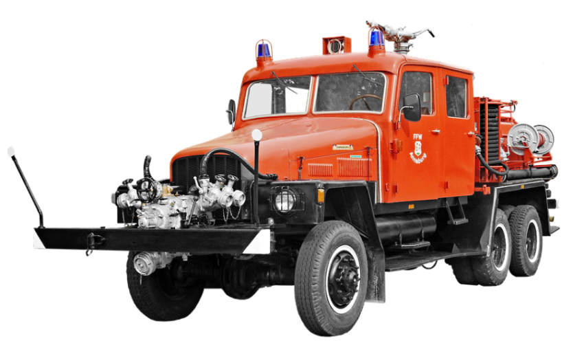Fire Truck On Transparent PNGs Free