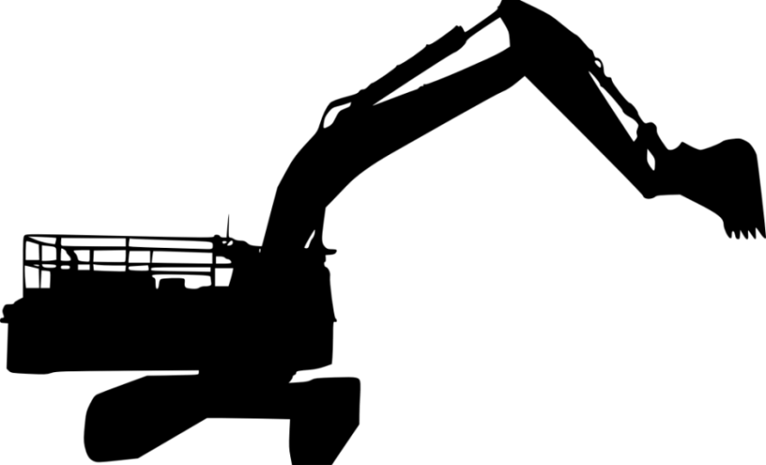 Computer Icon On Excavator PNG Image Free TRansparent Background