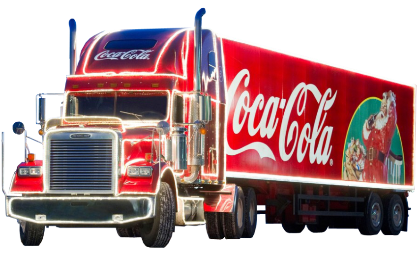 Coca Cola Truck PNG Image On Free Background