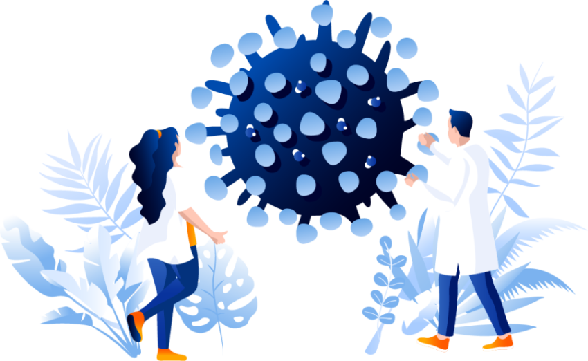 Coronavirus with Doctor PNG Picture Free download