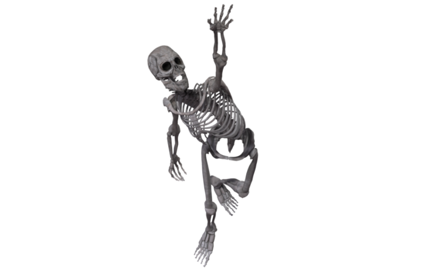 Runing Skeleton PNG Free Download Image
