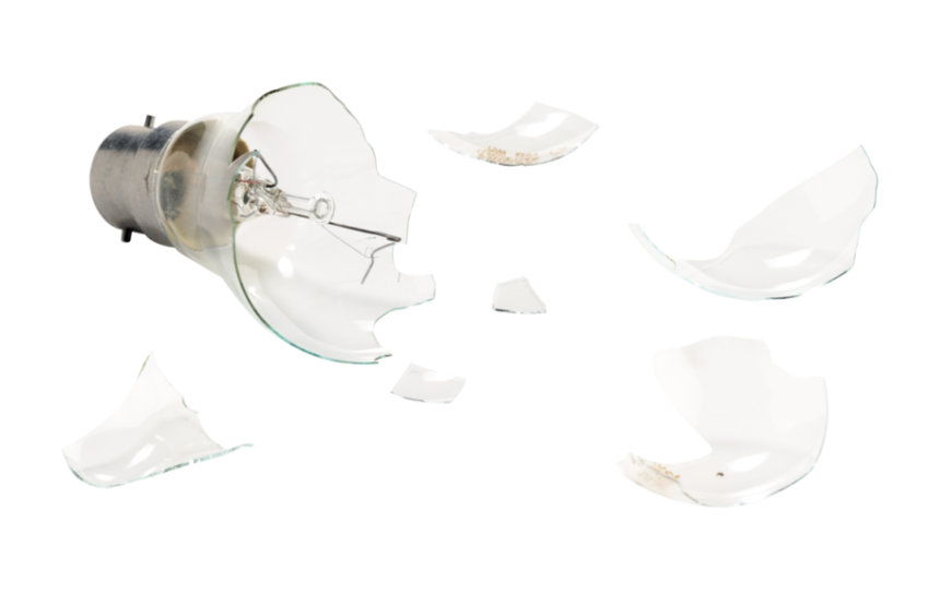 Broken Bulb parts PNG On Free background Image