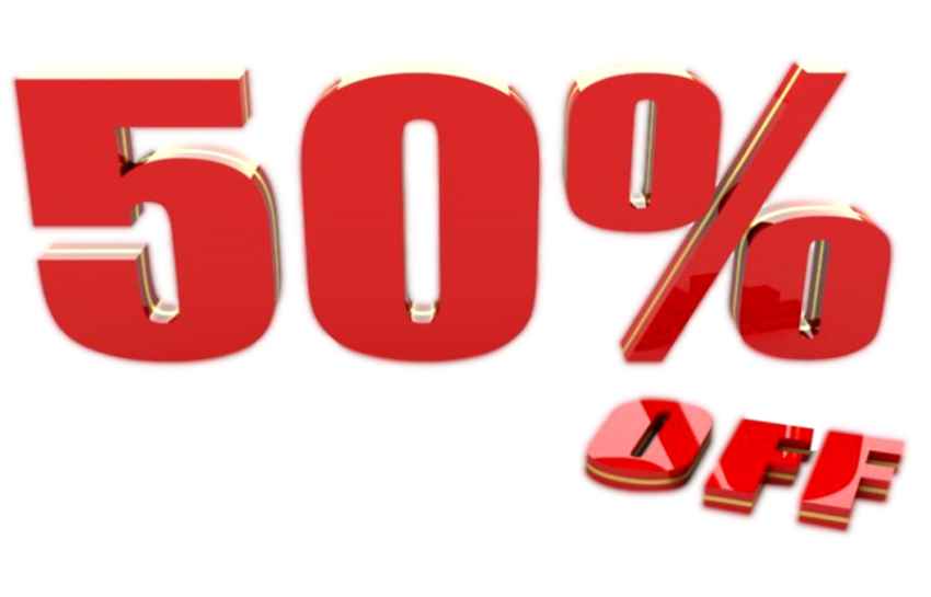 Svg istock 50% Off Discount Percent PNG Transparent
