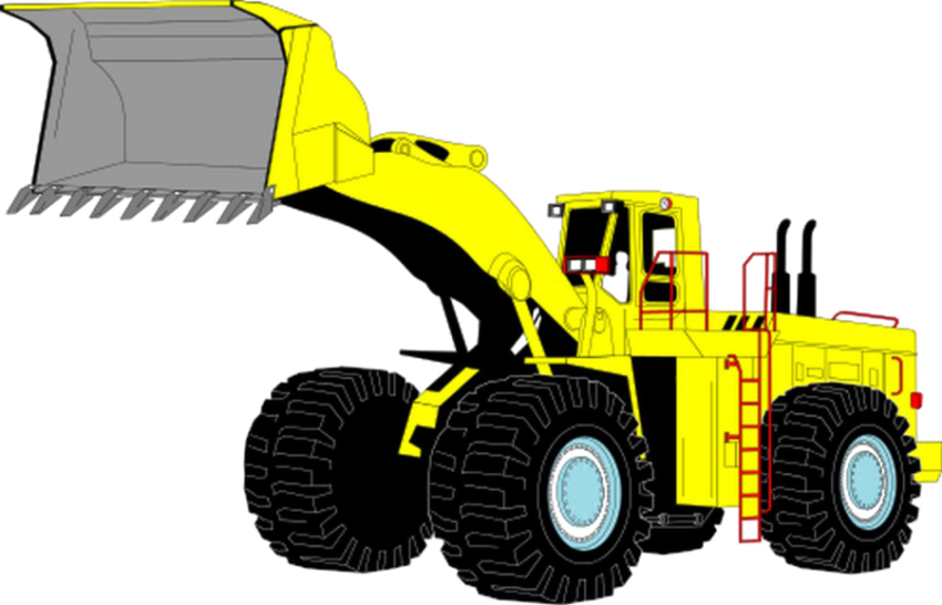 Yellow Toy Excavator PNG fRee Download Image