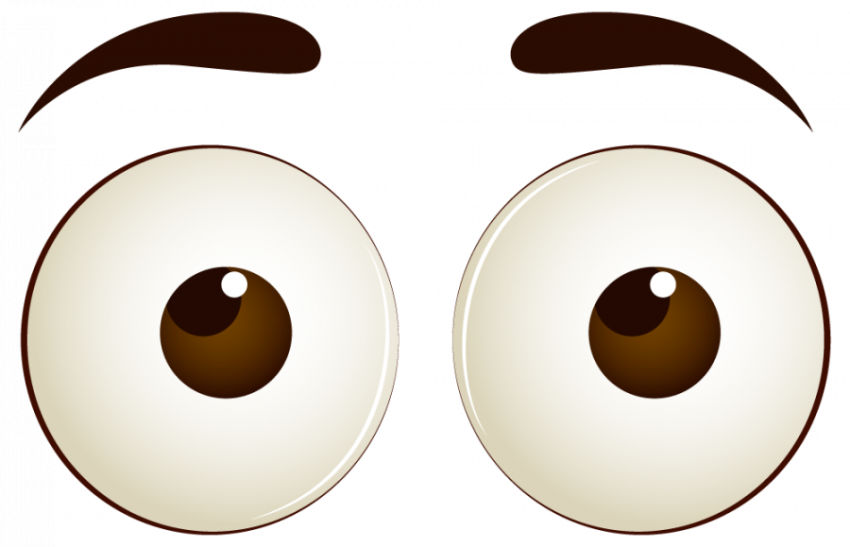 Cartoon Vector Free Eyes, Clip Art Eyes Expression with Transparent Background