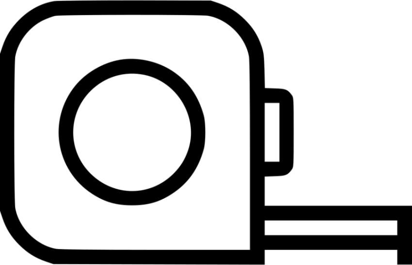 Measure Tape PNG Drawing & Oultine & Icon