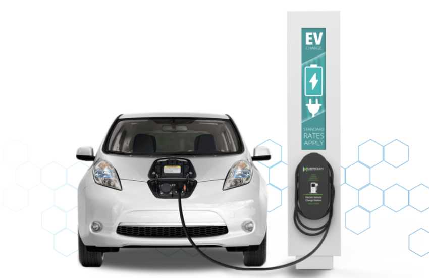Electric Car PNG Car Charging station Image Free Download