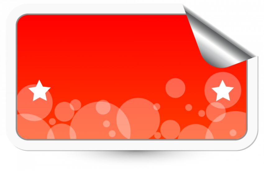 Stars paper tag vector graphic background