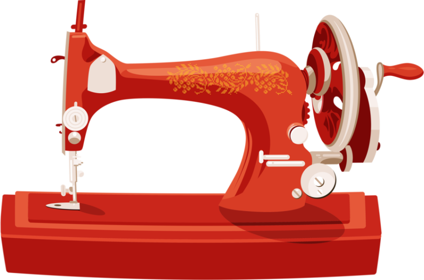 Orange Sewing Machine PNG Free Svg Image