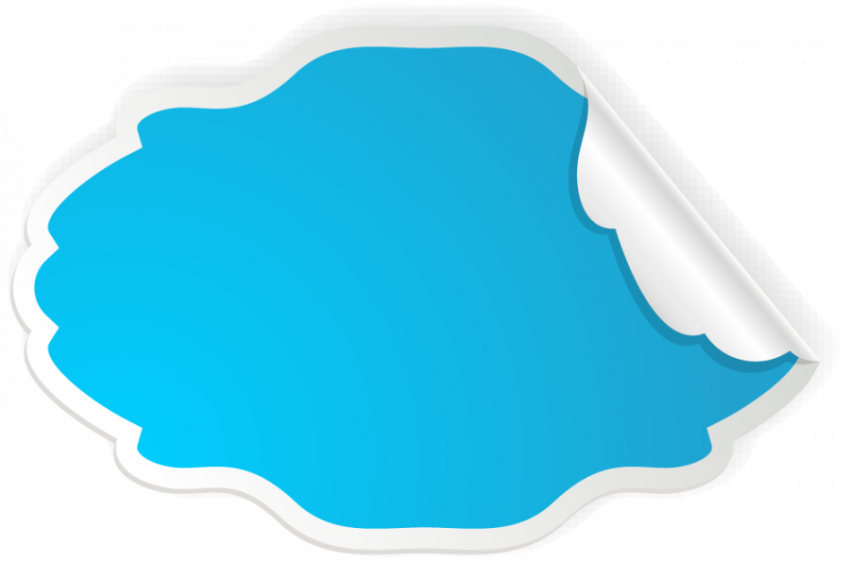 Blue paper folding vector graphic design