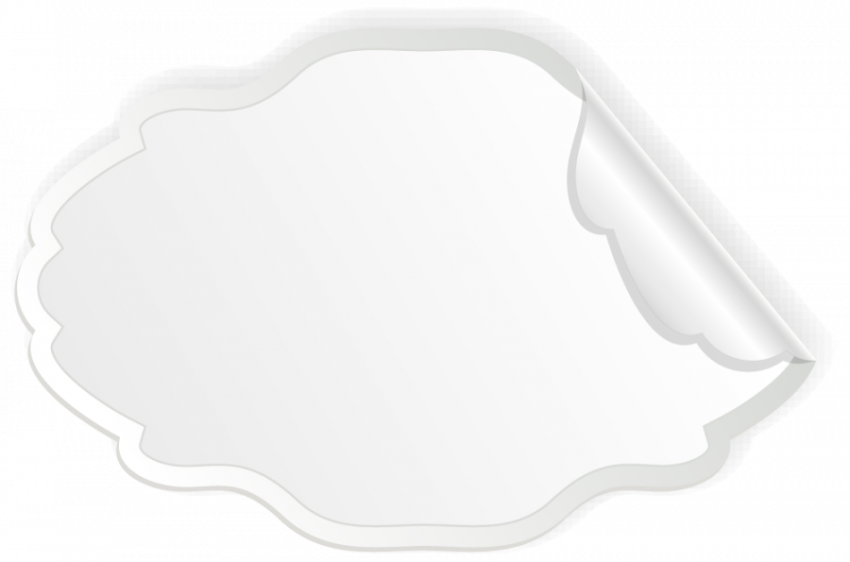Peel of label vactor graphic design