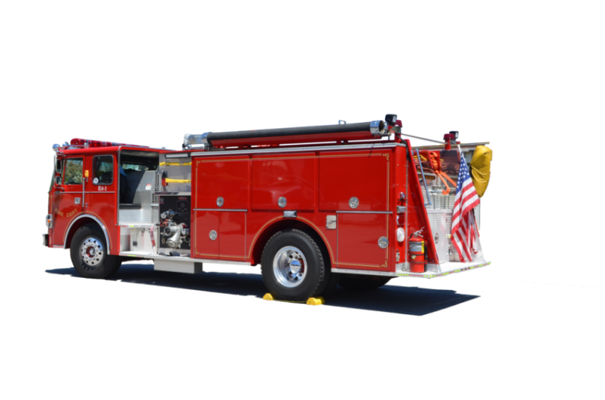 Red Fire Truck PNG Image Download Free