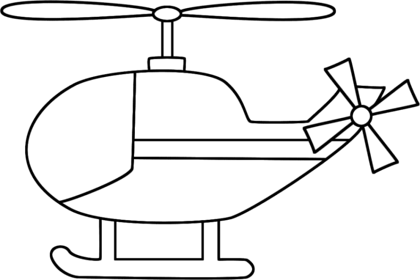 Vector Helicopters PNG Drawing Free Download