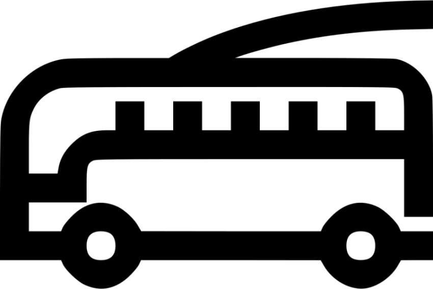 Trolleybus PNG Drawning Free Download