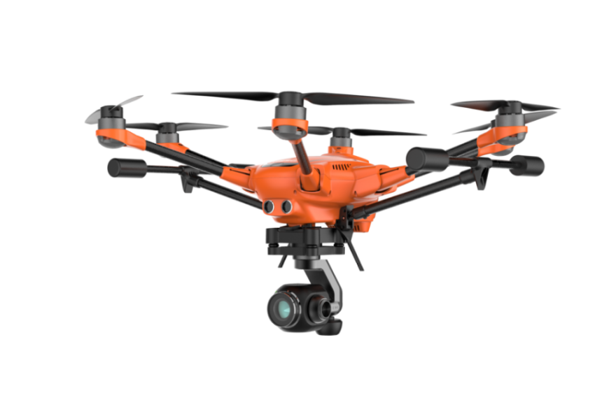 Transparent Orange Quadcopter PNG Image Free Download