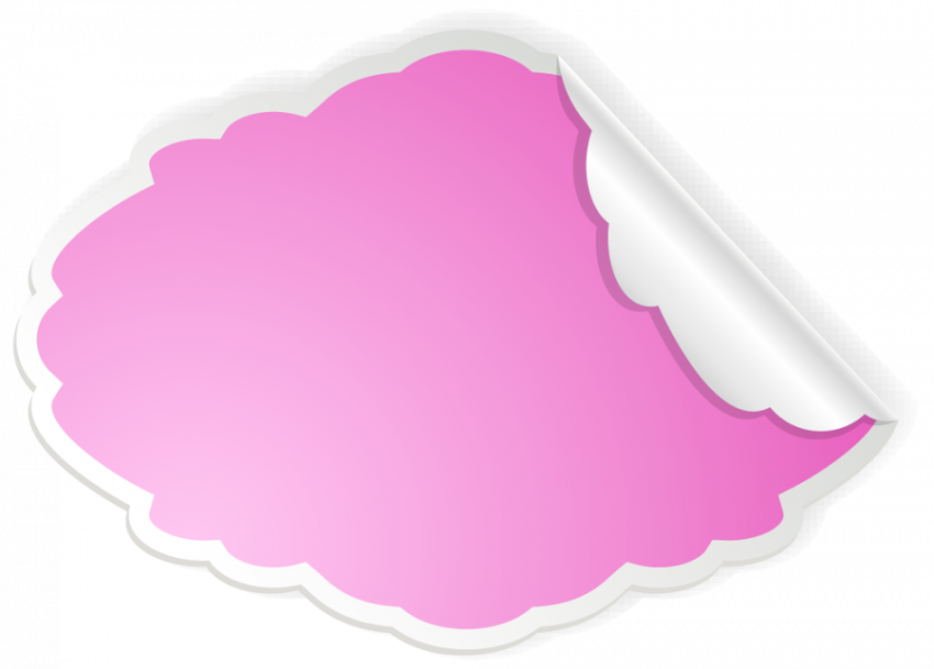 Pink paper folding vector graphic design