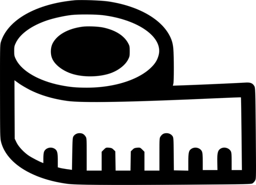 Measure Tape PNG Outline & Icon Free Download