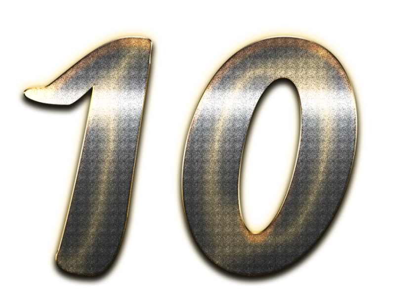 Transparent Free 10 Number PNG Download